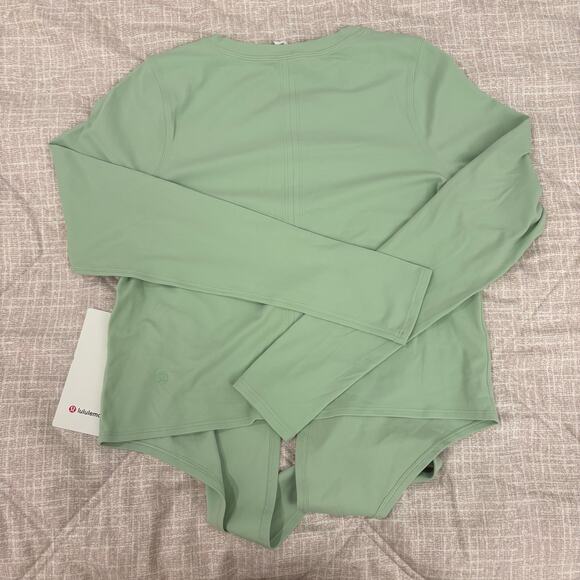 NWT Lululemon Time to Restore Nulu Long Sleeve Shirt Creamy Mint - Picture 8 of 9